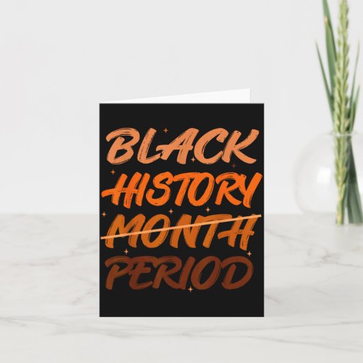 Black History Period African American History Men  カード (正面)