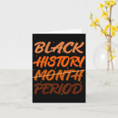 Black History Period African American History Men  カード (黄色い花)