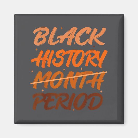 Black History Period African American History Men  マグネット (正面)