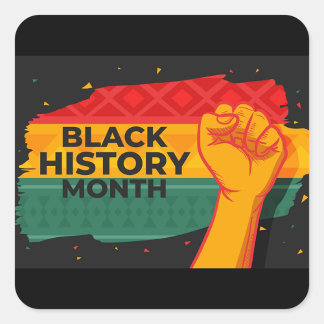 Black History Sticker スクエアシール