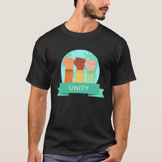 Black History Unity African Love  Beautiful Americ Tシャツ (正面)