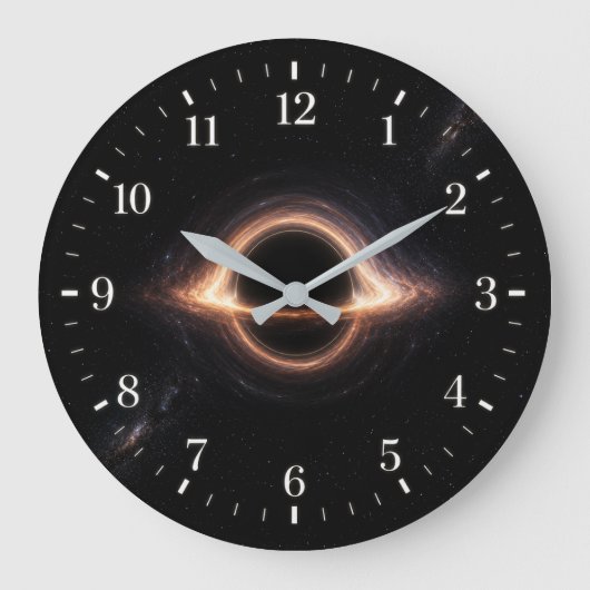 Black Hole Clock 2026 Version ラージ壁時計 (正面)