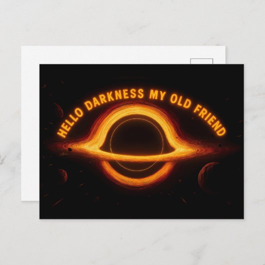 Black Hole Interstellar Conversation ポストカード (正面/裏面)