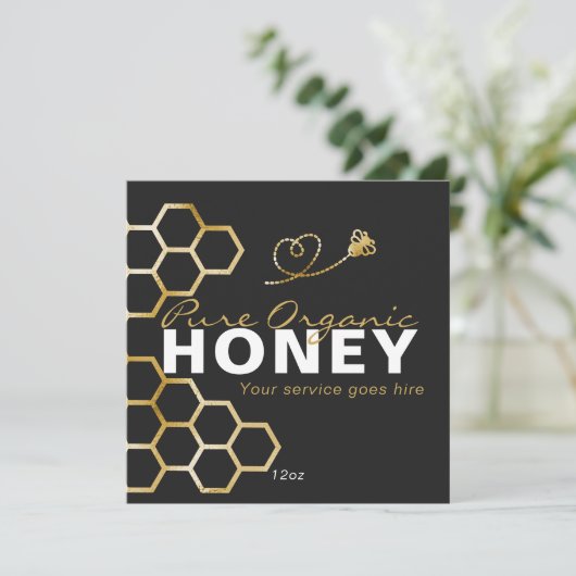 Black Honey Beed Honeycomb Product Care Insert  (スタンド正面)