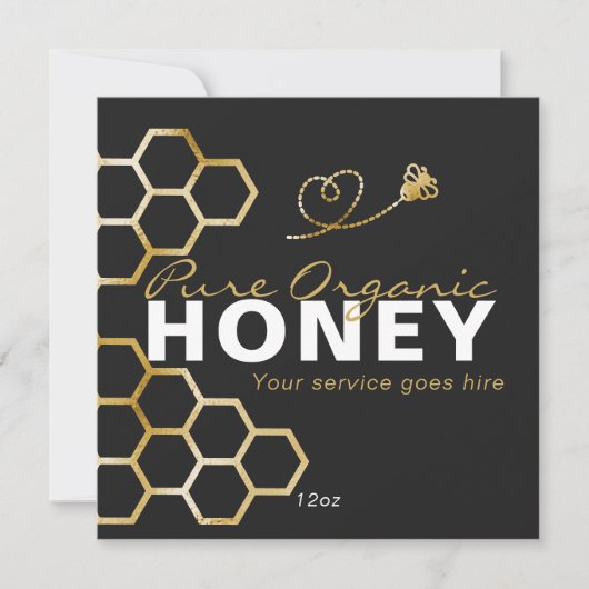Black Honey Beed Honeycomb Product Care Insert  (正面)