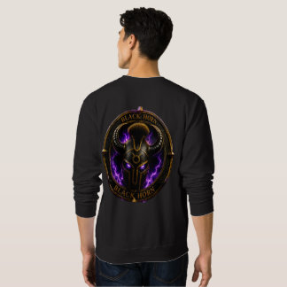 Black Horn – Sweat-shirt noir avec logo corne de b スウェットシャツ