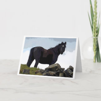 Black horse card カード
