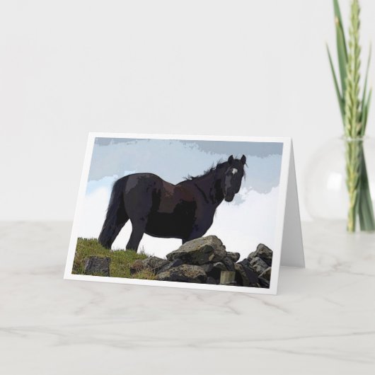 Black horse card カード (正面)