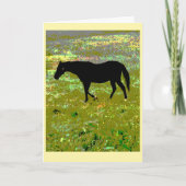 Black horse graphic art card カード (正面)