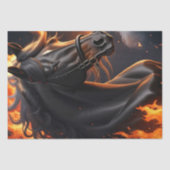 Black Horse on Fire v1 decoupage 薄葉紙 (正面)