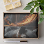 Black Horse on Fire v2 decoupage 薄葉紙 (ギフト)