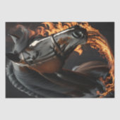 Black Horse on Fire v2 decoupage 薄葉紙 (正面)