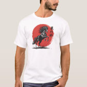​Black Horse Rearing 2026 Chinese Zodiac Tシャツ (正面)