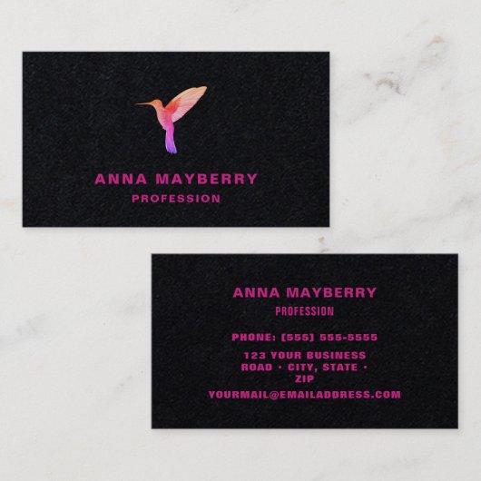 Black Hummingbird名刺 名刺 (正面/裏面)