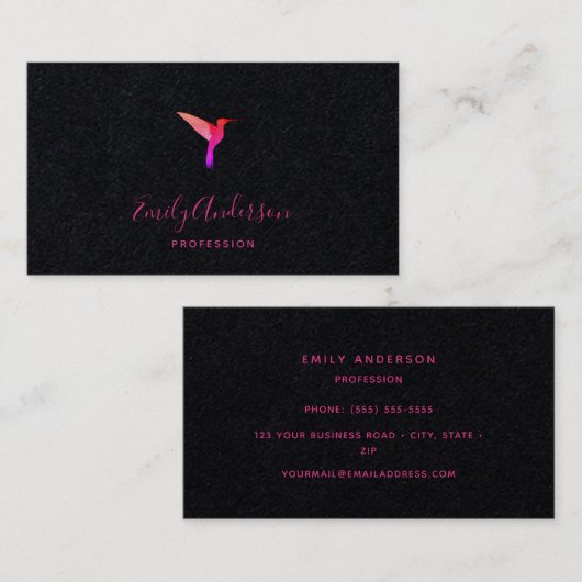 Black Hummingbird名刺 名刺 (正面/裏面)