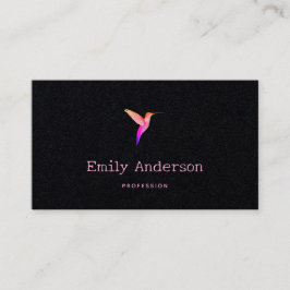 Black Hummingbird Business Card 名刺