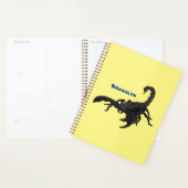 Black hungry scorpion cartoon illustration  プランナー手帳 (ディスプレー)