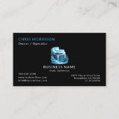 Black HVAC Services Professional 名刺 (正面)