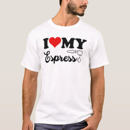 Black I Love My Espresso Tシャツ