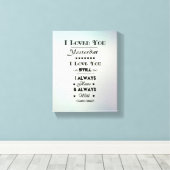 Black I Love You - Canvas Print キャンバスプリント (インサイチュ (ウッドフロア))