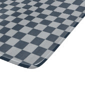 Black ice checkered board pattern カッティングボード (角)