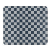 Black ice checkered board pattern カッティングボード (正面)