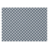 Black ice checkered board pattern テーブルクロス (正面(横))