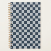Black ice checkered board pattern プランナー手帳 (正面)