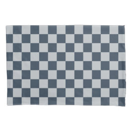 Black ice checkered board pattern 枕カバー