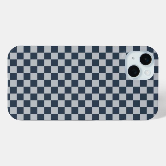 Black ice checkered board pattern Case-Mate iPhoneケース (裏面 (横))