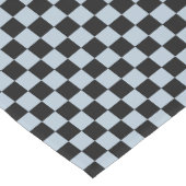 Black ice checkered pattern ショートテーブルランナー (コーナー)