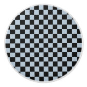Black ice checkered pattern セラミックノブ (正面)