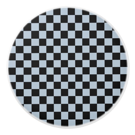 Black ice checkered pattern セラミックノブ (正面)