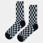 Black ice checkered pattern ソックス (左)
