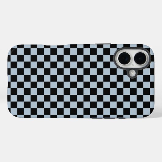 Black ice checkered pattern Case-Mate iPhoneケース (裏面 (横))