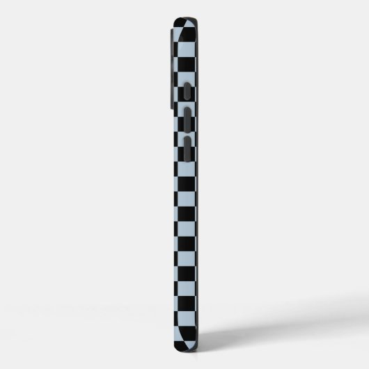 Black ice checkered pattern Case-Mate iPhoneケース (裏面 / 左)