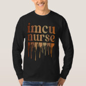 Black IMCU Nurse African American Intermediate Car Tシャツ (正面)