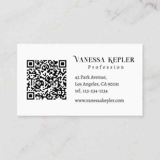 Black ink Polka dot Monogram Minimalist Modern. 名刺 (裏面)