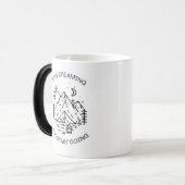 Black Inspirational Quote Mug モーフィングマグカップ (正面左)