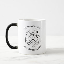 Black Inspirational Quote Mug モーフィングマグカップ