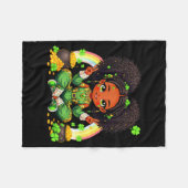 Black Irish Afro Black Girl African American St Pa フリースブランケット (正面(横))