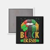 Black Irish Dripng Lips African American St Patric マグネット (正面/裏面)