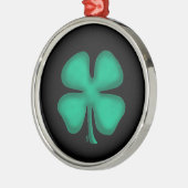 Black Irish round premium ornament メタルオーナメント (左)