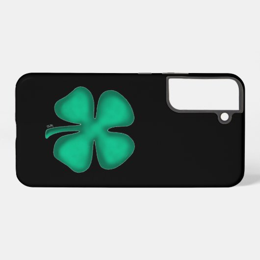 Black Irish Samsung S22 Plus phone case Samsung Galaxyケース (裏面横)