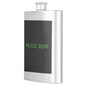 Black Irish stainless steel flask フラスク (左)