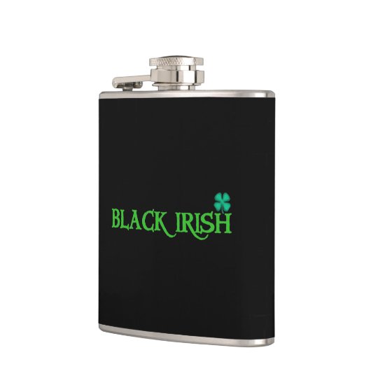 Black Irish w clover wrapped flask フラスク (左)