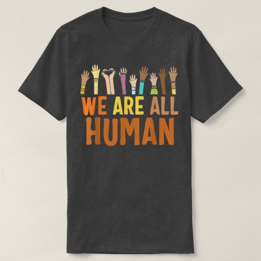 Black Is Beautiful Black History Month We Are All Tシャツ (デザイン正面)