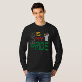 Black is My Pride Black History Month Apparel Tシャツ (正面フル)