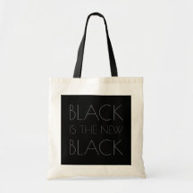 Black is the new Black - タイポグラフィトートバッグ