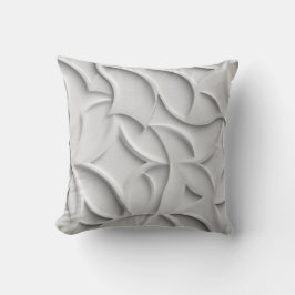 Black & Ivory Geometric Throw Pillow クッション